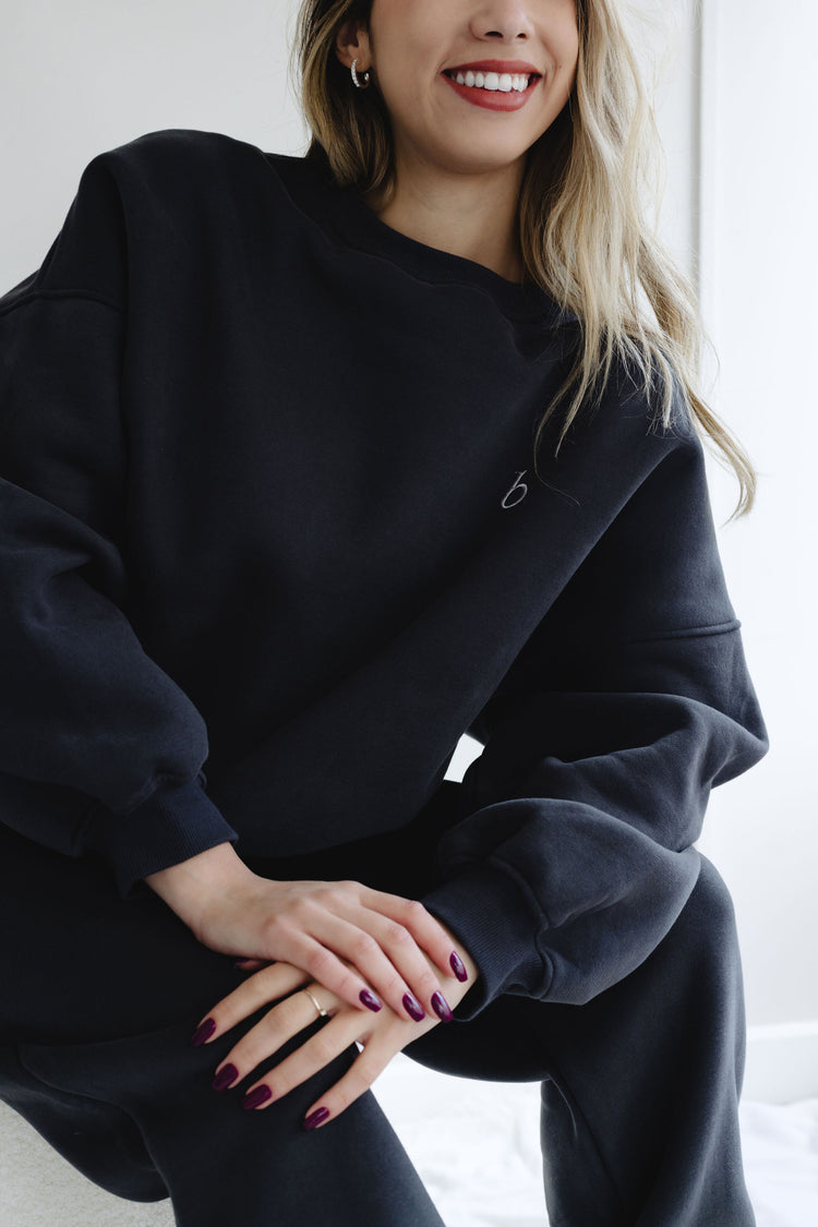 UNISEX crewneck sweatshirt Charcoal