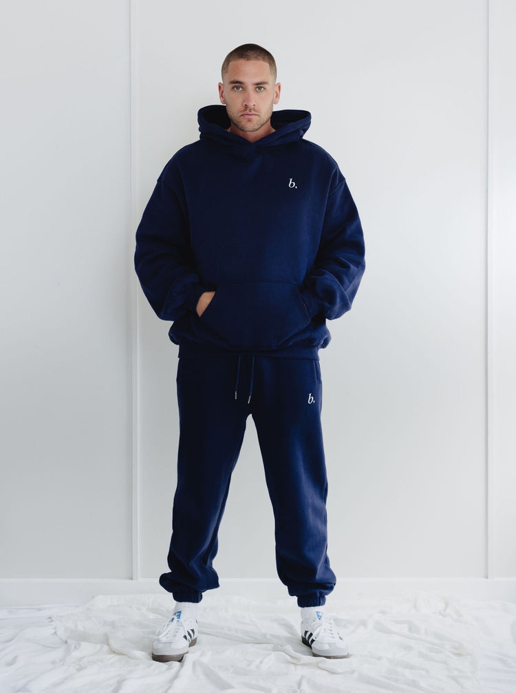 Oversized UNISEX hoodie Navy blue