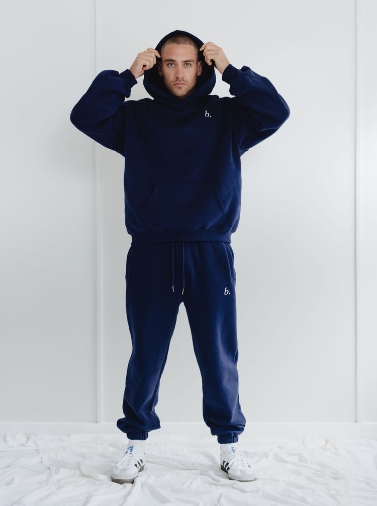 Oversized UNISEX hoodie Navy blue