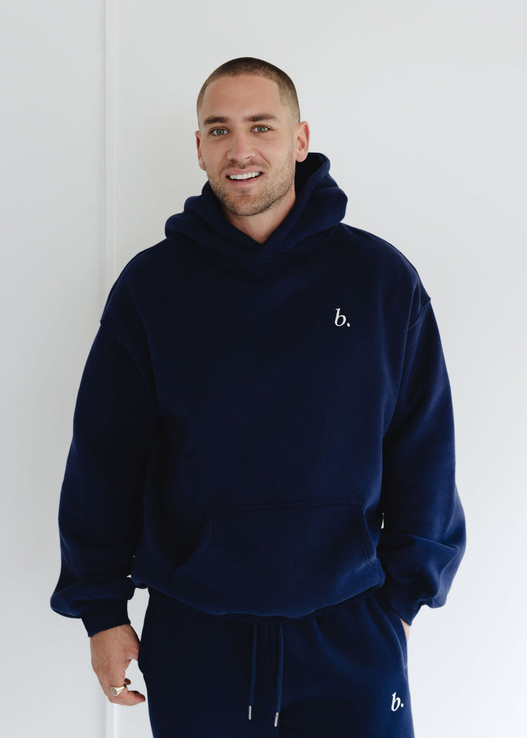Oversized UNISEX hoodie Navy blue