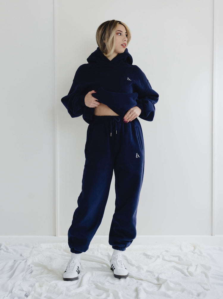 Oversized UNISEX hoodie Navy blue