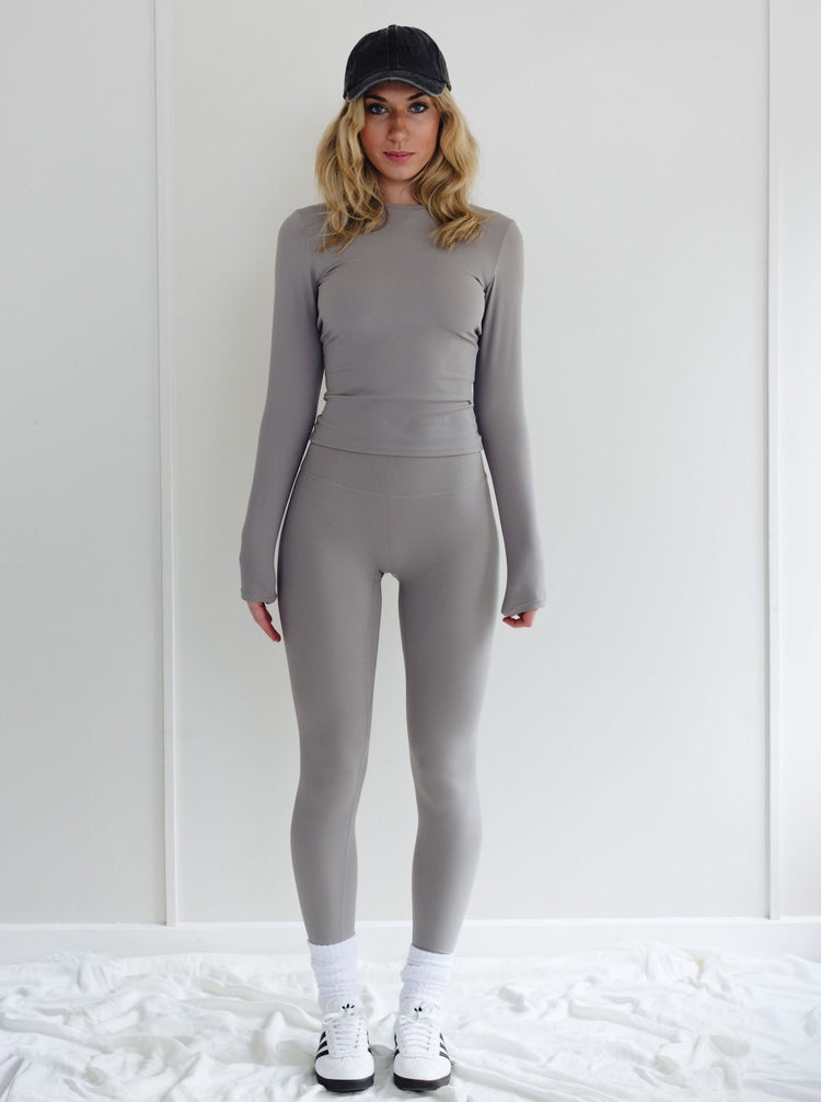 Shape Leggings mid waist Stone