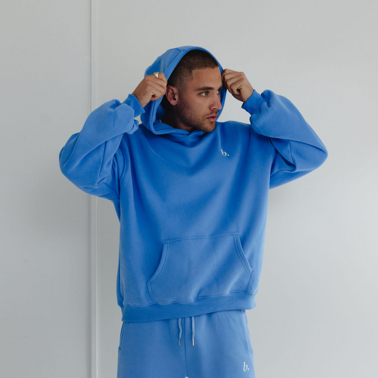 Oversized UNISEX hoodie Azure
