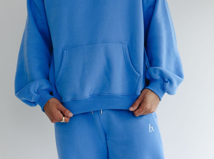 Oversized UNISEX hoodie Azure