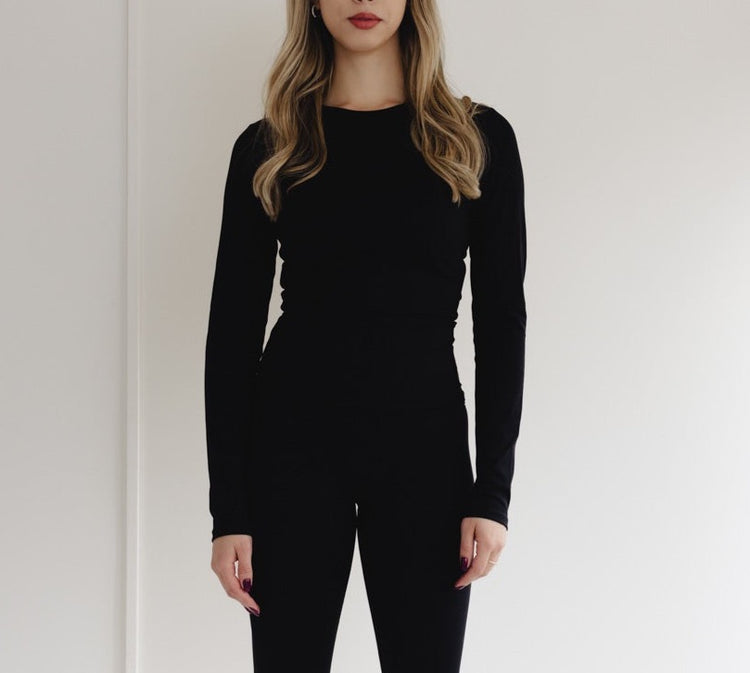 Long sleeve top Black