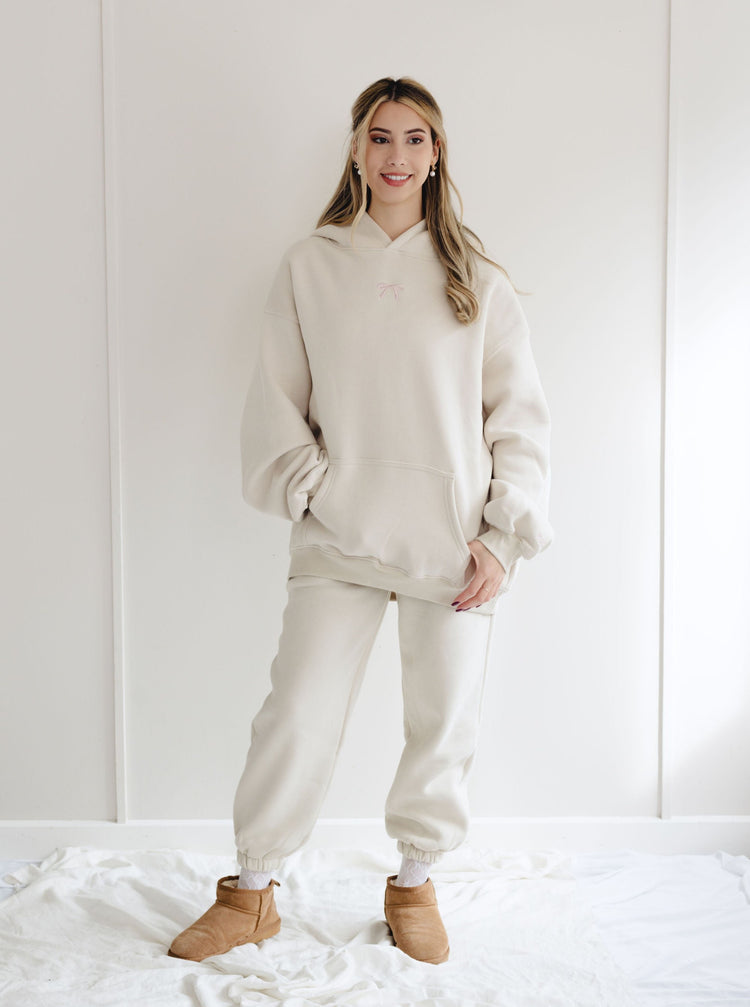 Oversized full length hoodie Snow