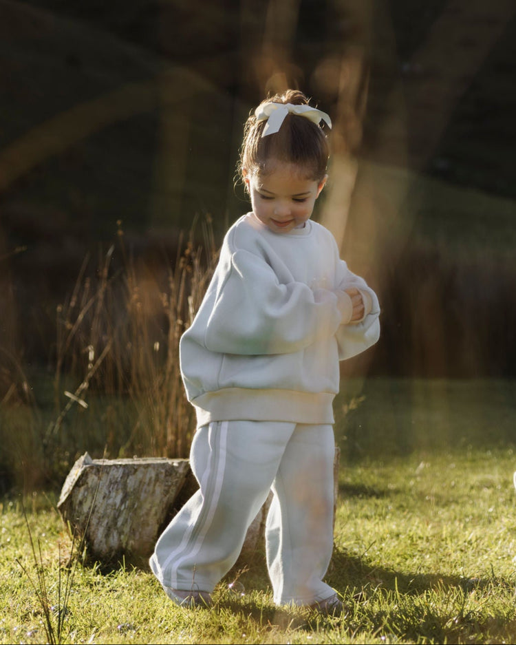 Stripe cosy pants . Sky blue