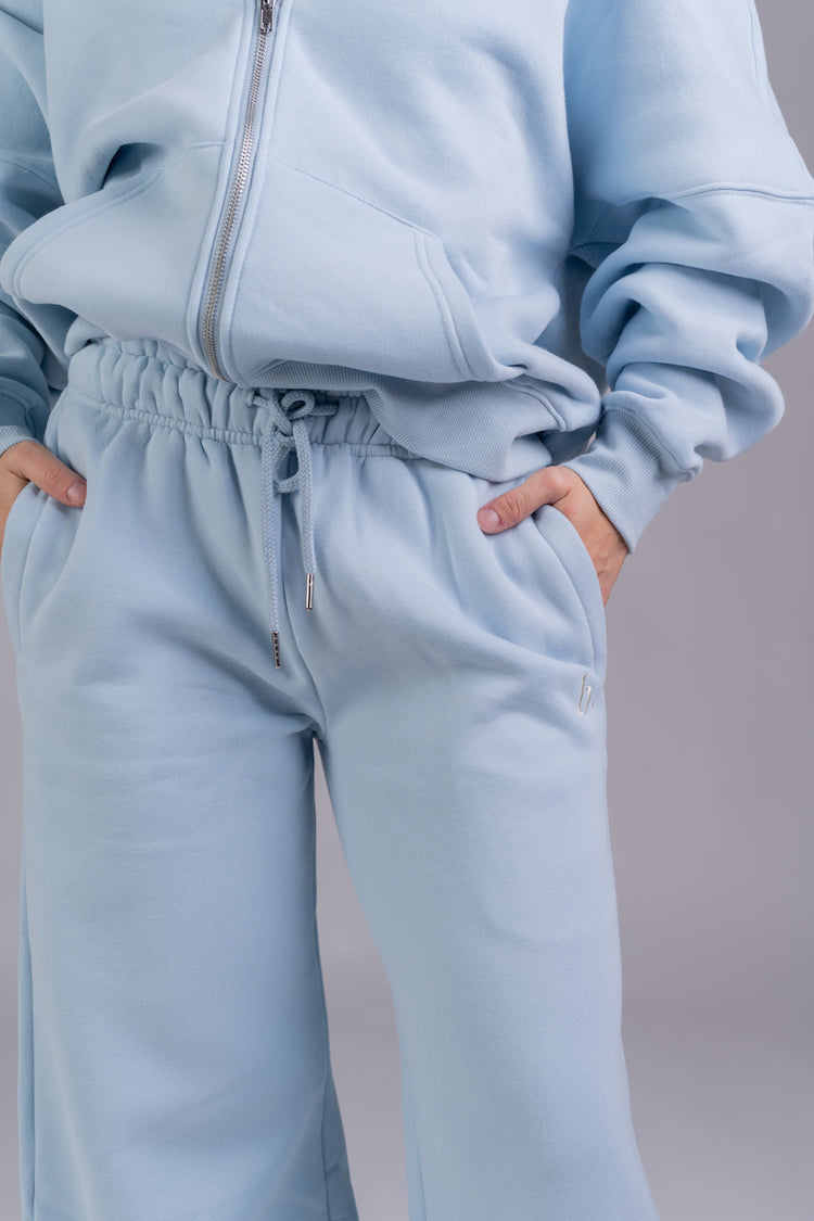 UNISEX Wide-leg Sweatpants Sky Blue