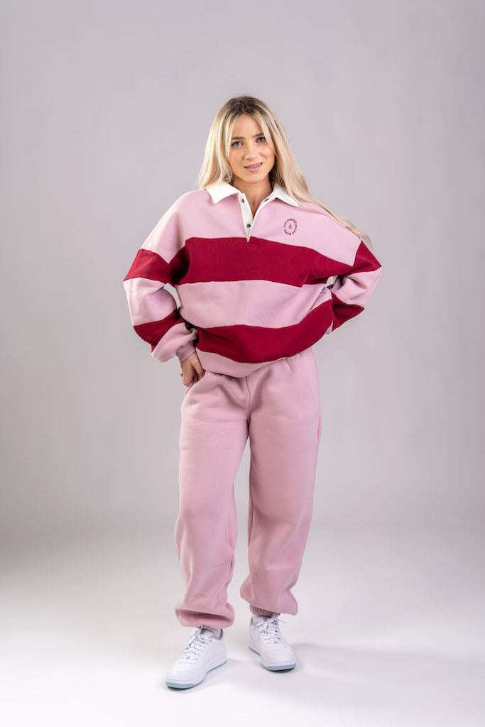 Polo Stripes sweatshirt Pink berry