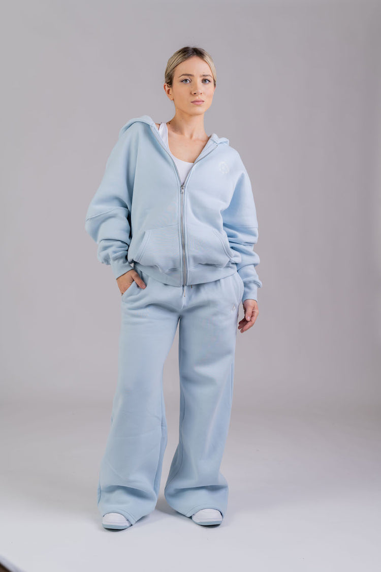 Zip up hoodie Sky blue