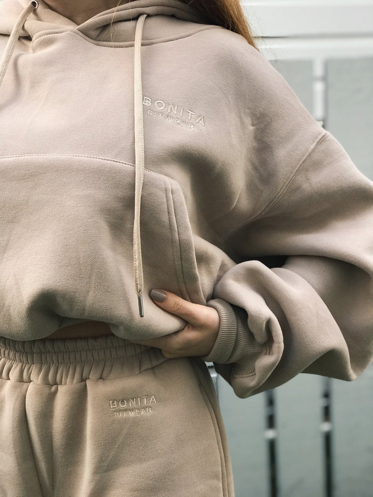 Cosy · Crop hoodie desert