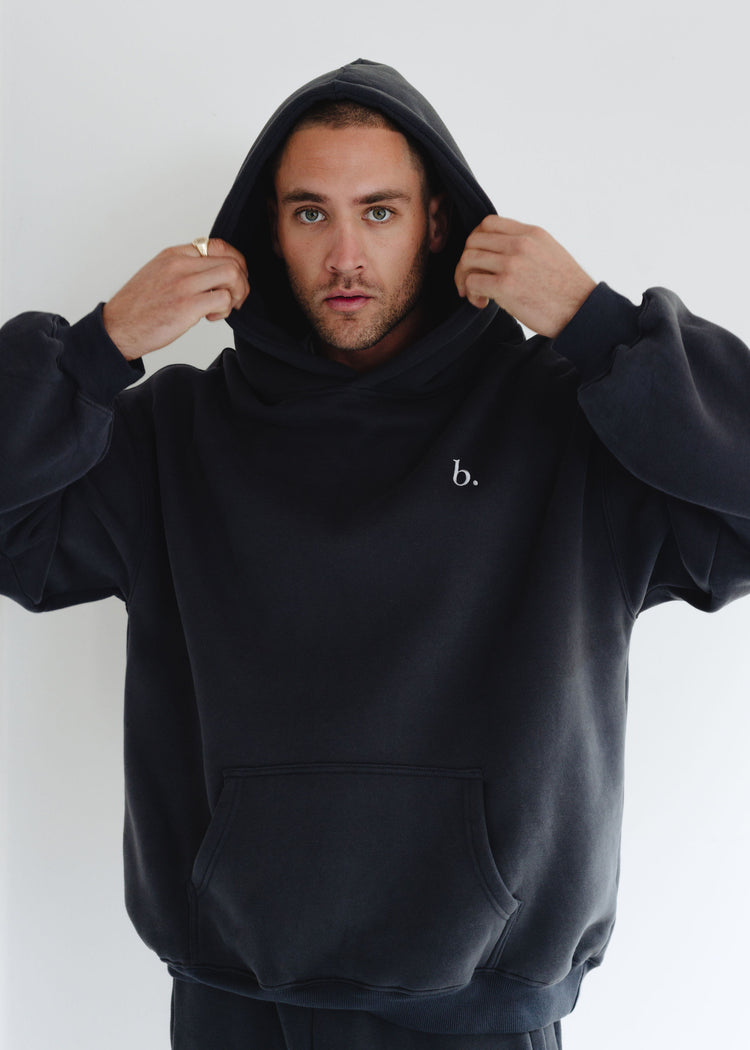 Oversized  UNISEX hoodie Charcoal