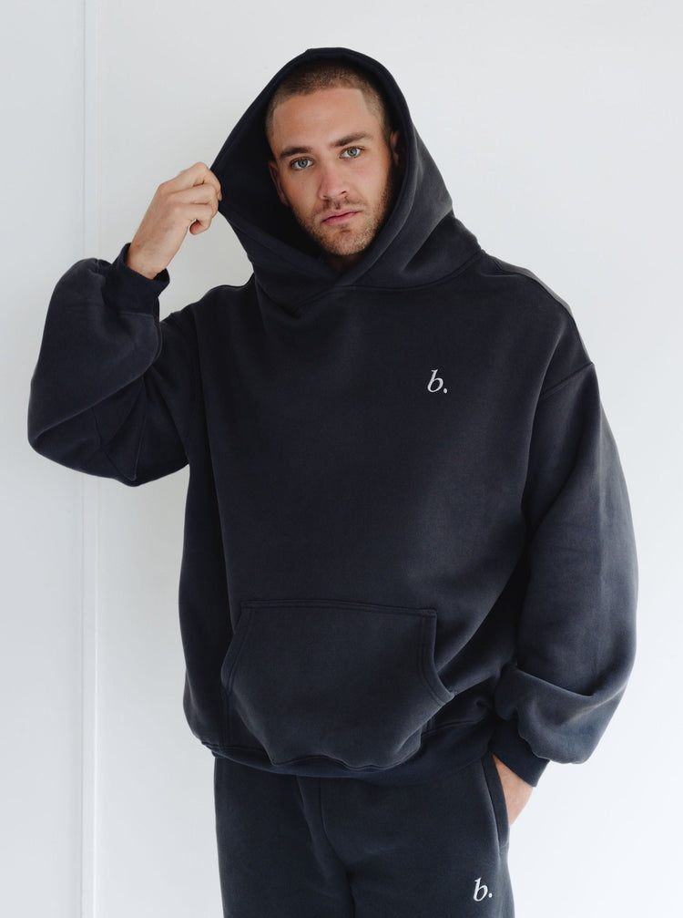 Oversized  UNISEX hoodie Charcoal