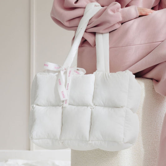 Bonita quilted bag white