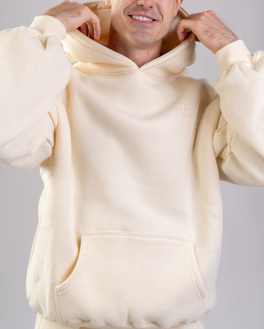Oversized  UNISEX hoodie Butter Yellow