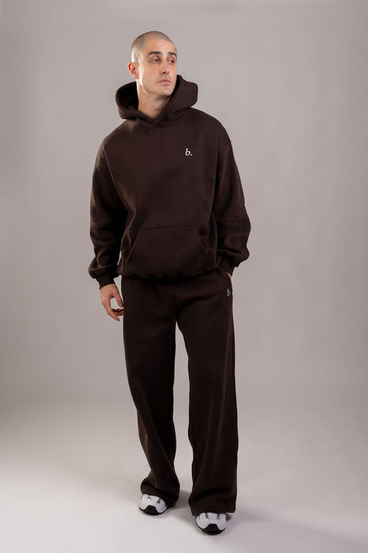 Oversized  UNISEX hoodie Dark Brown
