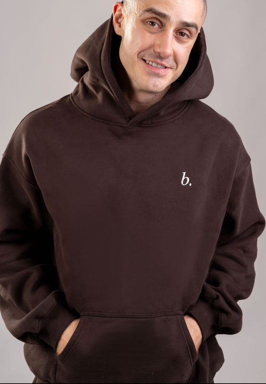 Oversized  UNISEX hoodie Dark Brown