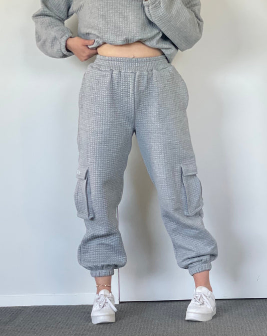 Waffle · Quilted Sweatpants grey